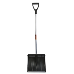 Sturm Лопата снегоуборочная 38х37 см, морозостойкий пластик, алюминевый черенок 3010-15-15