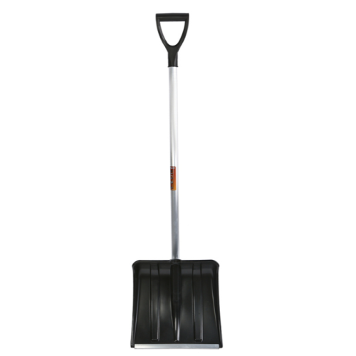 Лопата снегоуборочная 38х37 см, морозостойкий пластик, алюминевый черенок Sturm! 3010-15-15