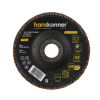 Круг зачистной лепестковый ЦИРКОНИЕВЫЙ, конический 125х22, зерно 36, Hanskonner H9010-01-125x22-36ZTC