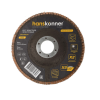 Круг зачистной лепестковый ЦИРКОНИЕВЫЙ 125х22, зерно 60, Hanskonner H9010-01-125x22-60Z