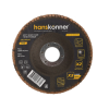 Круг зачистной лепестковый ЦИРКОНИЕВЫЙ 125х22, зерно 80, Hanskonner H9010-01-125x22-80Z