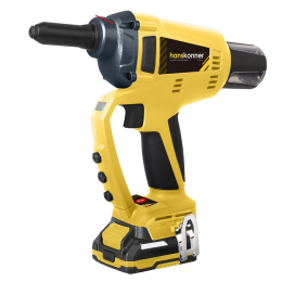 Hanskonner Пистолет заклепочный аккумуляторный 18ВS (2.4, 3.2, 4.0, 4.8 мм), 2х2Ач, ЗУ HRG18PRO
