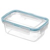 Контейнер для продуктов герметичный прямоугольный 0,35 л с защелками (бесцветный) 221103518/02