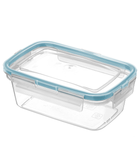 DELTA Контейнер для продуктов герметичный прямоугольный 0,35 л с защелками (бесцветный) 221103518/02