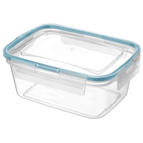 Контейнер для продуктов герметичный прямоугольный 1,3 л с защелками (бесцветный) 221103718/02