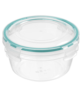 DELTA Контейнер для продуктов герметичный круглый 0,5 л с замками (бесцветный) 221161318/02 DELTA Контейнер для продуктов герметичный круглый 0,5 л с замками (бесцветный) 221161318/02