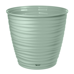Delta Горшок для цветов Saffron 225 мм, 5,4 л, с поддоном 221610317/03 (светло-зеленый)