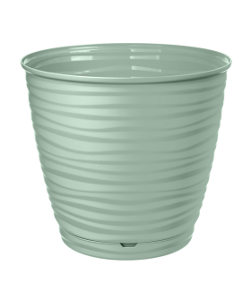 Delta Горшок для цветов Saffron 146 мм, 1,5 л, с поддоном 221610117/03 (светло-зеленый)