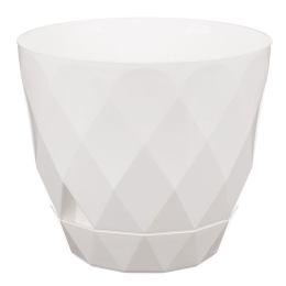 Delta Горшок для цветов "Laurel" 145 мм, 1,3 л с поддоном (белый) 221610829/01