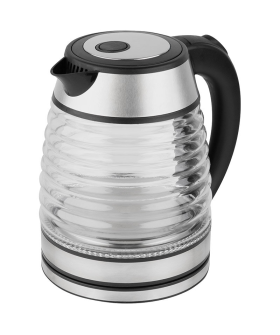 Homestar Чайник HS-1046 (1,5 л.) стекло, пластик черный 108854-SK