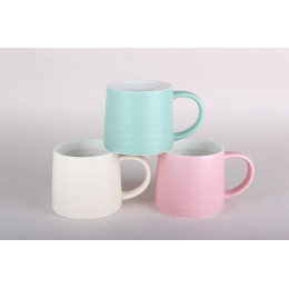 КОРАЛЛ Кружка 400мл микс 4 цвета 8623