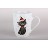 Кружка 360мл Новогодний котенок N-42