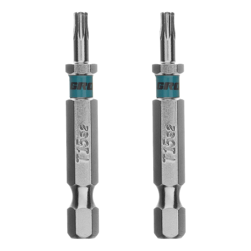 Бита Torx 15х50мм, сталь S2, шестигр., 2 шт. Gross 114619