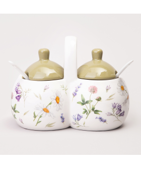 Lefard Банка 2 Секции Agness Flower Story 17*10*13 См / 2x240 Мл 358-2191