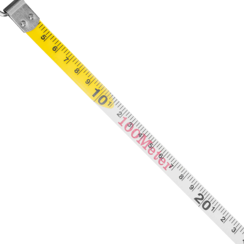 Рулетка геодезическая 100 м х 12,5 мм, открытый корпус, фиберглассовая лента Matrix 31432