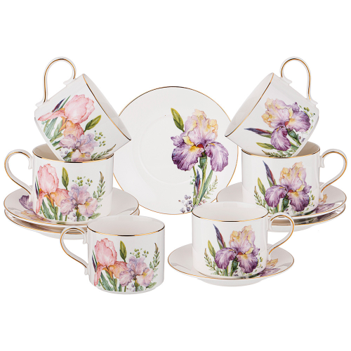 Чайный Набор Lefard Irises На 6 Пер. 12 Пр. 300 Мл 590-470