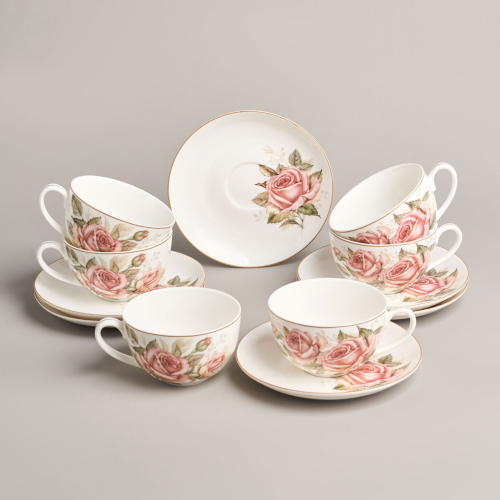 Чайный Набор Lefard Корейская Роза На 6 Пер. 12 Пр. 300 Мл 590-680