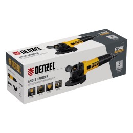 Denzel Машина шлифовальная угловая AGB125-1700, 1700 Вт, 125 мм, 3000-11000 об/мин 26914