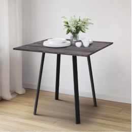 НИКА Стол кухонный обеденный СКО1/ЯЧ ясень черный/матовый черный