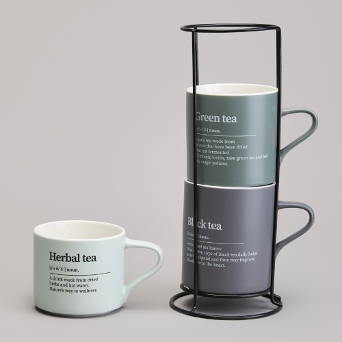 Набор Кружек Lefard 3шт На Метал.подставке 250/320/400мл 756-472