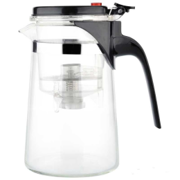 MALLONY Чайник заварочный с кнопкой серия Gung Fu, литраж - 700 мл 004533-SK