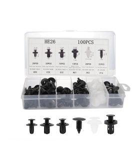 Mallony Автомобильные клипсы для фиксации ECOS EA-32 (набор: 6 типов, 100шт) 110311-SK Mallony Автомобильные клипсы для фиксации ECOS EA-32 (набор: 6 типов, 100шт) 110311-SK