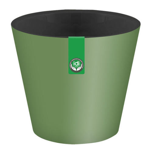 Горшок для цветов Rosemary 160 мм, 1,6 л, с дренажной вставкой (зеленый) 221605418/01