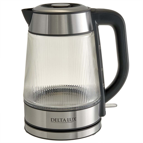 Чайник электрический 2200 Вт, 1,7 л DELTA LUX DE-1024 черный