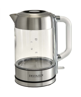 DELTA Чайник электрический 2200 Вт, 1,7 л LUX DE-1026