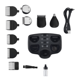 DELTA Набор 5 в 1 для стрижки и бритья 5 Вт, LED дисплей DE-4203A черный