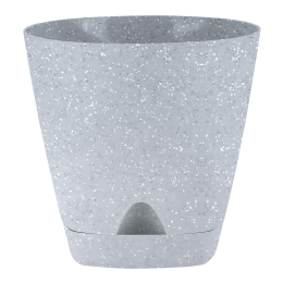Delta Горшок для цветов InGreen AMSTERDAM 250 мм, 8 л с прикорневым поливом IG630210025 светлый камень