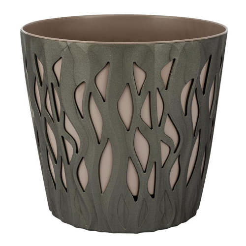 Горшок для цветов InGreen Winds 340 мм, 20 л, с дренажной вставкой 18,7 л IG652110003 антрацит