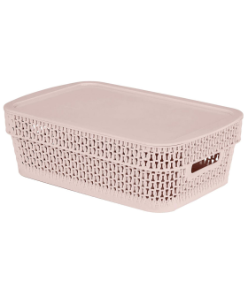 Delta Корзина для хранения Keeplex Ajur с крышкой 3 л, 28,1×18,5×8,9 см KL411111005 бежевый топаз Delta Корзина для хранения Keeplex Ajur с крышкой 3 л, 28,1×18,5×8,9 см KL411111005 бежевый топаз