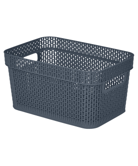 Delta Корзина для хранения Keeplex Ajur с ручками 5 л, 27,1×18,3×13,7 см KL411210026 космический серый Delta Корзина для хранения Keeplex Ajur с ручками 5 л, 27,1×18,3×13,7 см KL411210026 космический серый