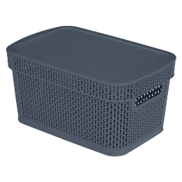 Delta Корзина для хранения Keeplex Ajur с крышкой 5 л, 28,1×18,5×13,9 см KL411311026 космический серый