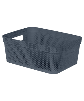 Delta Корзина для хранения Keeplex Ajur с ручками 11 л, 36,5×27×14,1 см KL411410026 космический серый Delta Корзина для хранения Keeplex Ajur с ручками 11 л, 36,5×27×14,1 см KL411410026 космический серый
