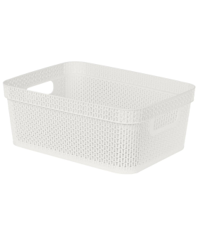 Delta Корзина для хранения Keeplex Ajur с ручками 11 л, 36,5×27×14,1 см KL411410048 белое облако Delta Корзина для хранения Keeplex Ajur с ручками 11 л, 36,5×27×14,1 см KL411410048 белое облако