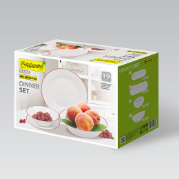 MAESTRO Набор столовый 19 предметный Red line MR-30054-19S