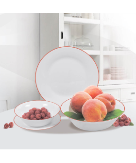 MAESTRO Набор столовый 19 предметный Red line MR-30054-19S MAESTRO Набор столовый 19 предметный Red line MR-30054-19S