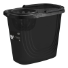 Ведро прямоугольное Spin&Clean Black с отжимом 10 л SC111810621