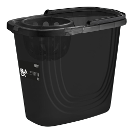 DELTA Ведро прямоугольное Spin&Clean Black с отжимом 10 л SC111810621