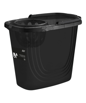 DELTA Ведро прямоугольное Spin&Clean Black с отжимом 10 л SC111810621