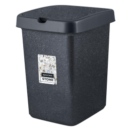 DELTA Контейнер для мусора Stone 25 л SC460511026 темный камень