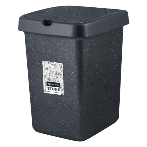 Контейнер для мусора Stone 25 л SC460511026 темный камень