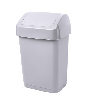 DELTA Контейнер для мусора Step 25 л с крышкой-маятником SC480411025 серый DELTA Контейнер для мусора Step 25 л с крышкой-маятником SC480411025 серый