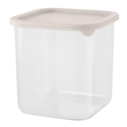 DELTA Банка для сыпучих продуктов Sugar&Spice Vanilla 0,8 л, квадратная, с гибкой крышкой SE168410005 латте