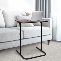 НИКА Столик приставной складной Haushalt HHST4/ДД дуб дымчатый/матовый серый