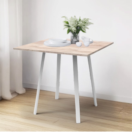 НИКА Стол кухонный обеденный СКО1/ДС дуб сонома/бежевый металлик