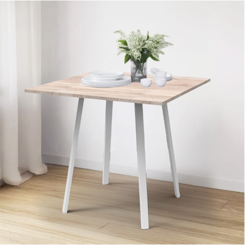 Стол кухонный обеденный СКО1/ДС дуб сонома/бежевый металлик