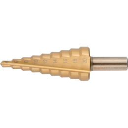 Сверло по металлу ступенчатое 4*20мм 9 шагов